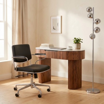 Vloerlamp Calotta 200cm chroom Kare Design