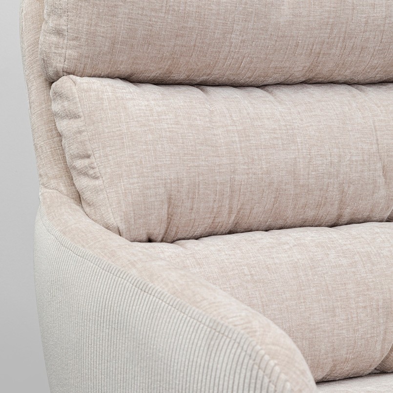 Chaise avec accoudoirs pivotante scandinave - Bosse - Kare Design