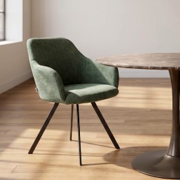 Green fabric swivel chair - Lady Loco Coco - Kare Design