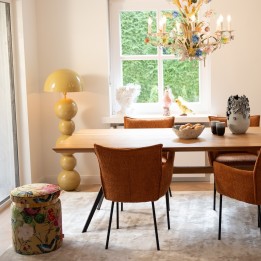 Vloerlamp Candy mosterd 135cm Kare Design