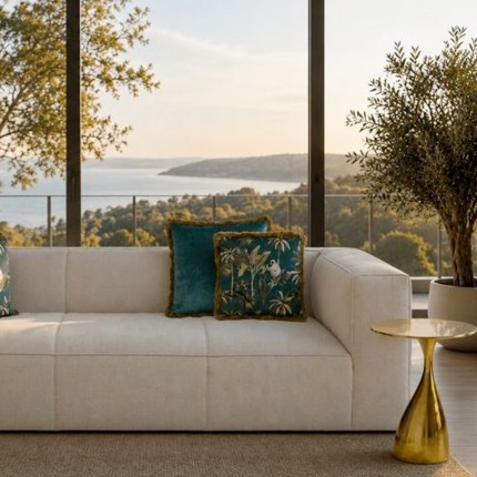 Sofa Cubetto 3-Seater cream Kare Design