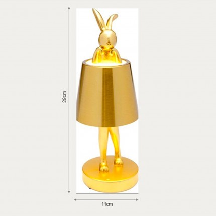 Table Lamp Animal rabbit LED 29cm green matcha Kare Design