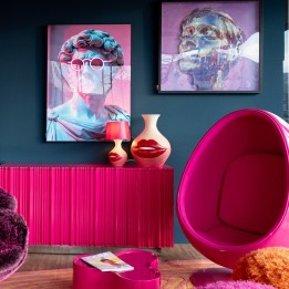 Table Lamp red lips 43cm Kare Design