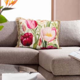 Cushion Fringe tulips Kare Design