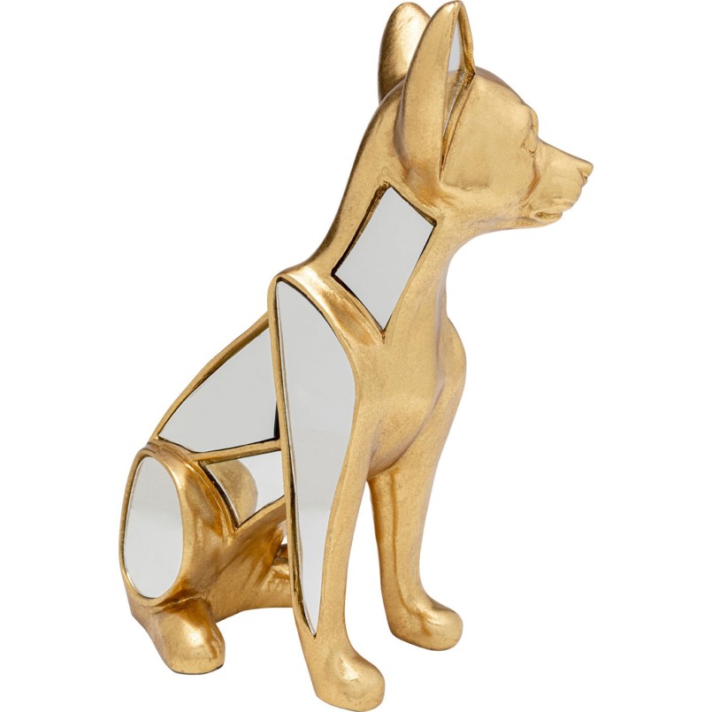 Déco miroir chihuahua doré - Kare Design