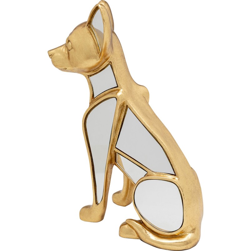 Déco miroir chihuahua doré - Kare Design