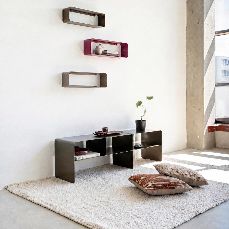 Wandplank Lounge 58cm brons Kare Design