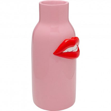 Vase pink mouth red 32cm Kare Design