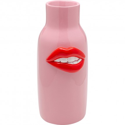Vase pink mouth red 32cm Kare Design