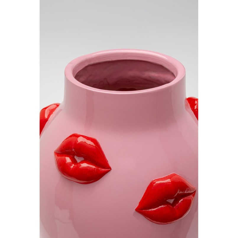 Vase rose bouches rouges - Kare Design