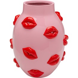 Vase rose bouches rouges - Kare Design