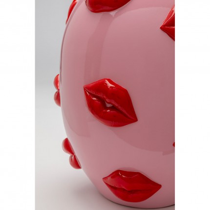 Vaas roze monden rood 31cm Kare Design