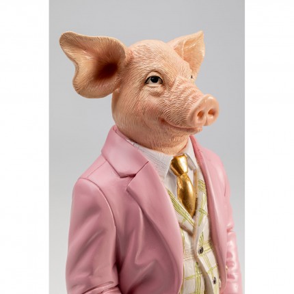 Déco cochon gentleman 44cm Kare Design