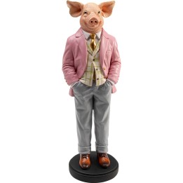 Deco pig gentleman 44cm Kare Design