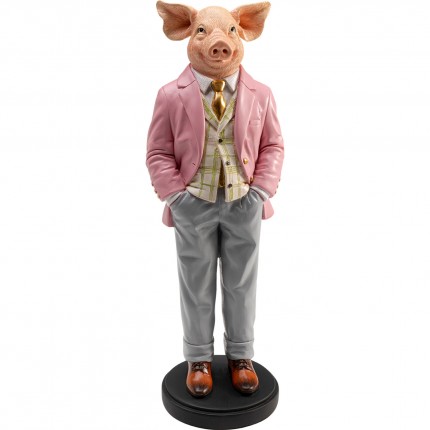 Déco cochon gentleman 44cm Kare Design