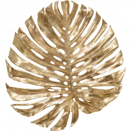 Wanddecoratie Monstera blad goud 62cm Kare Design