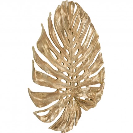 Déco murale feuille de Monstera dorée 62cm Kare Design