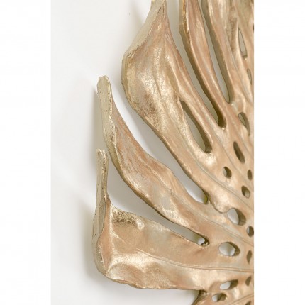 Wall Decoration Monstera leaf gold 62cm Kare Design