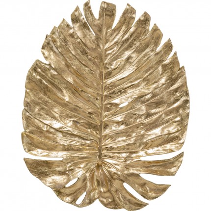 Déco murale feuille de Monstera dorée 83cm Kare Design