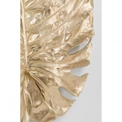 Wall Decoration Monstera leaf gold 83cm Kare Design
