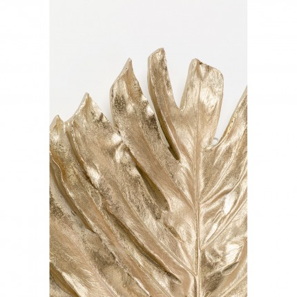 Wanddecoratie Monstera blad goud 83cm Kare Design
