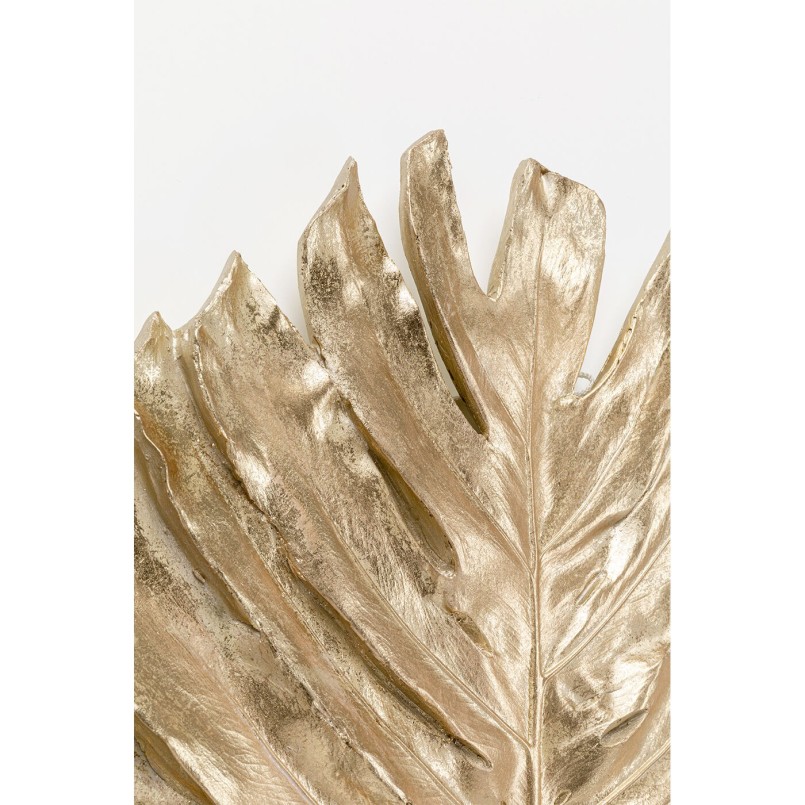 Wanddecoratie Monstera blad goud 83cm Kare Design