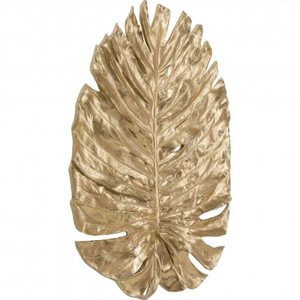 Déco murale feuille de Monstera dorée 83cm Kare Design