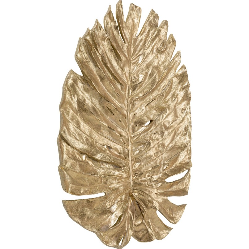Wanddecoratie Monstera blad goud 83cm Kare Design