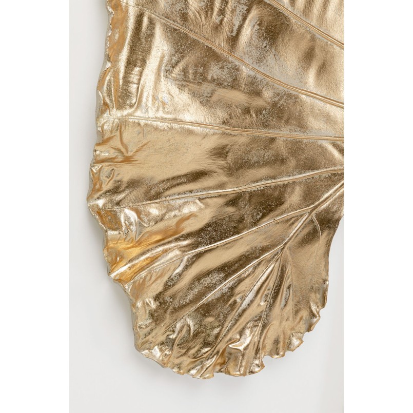 Wanddecoratie XL Alocasia blad goud 140cm Kare Design