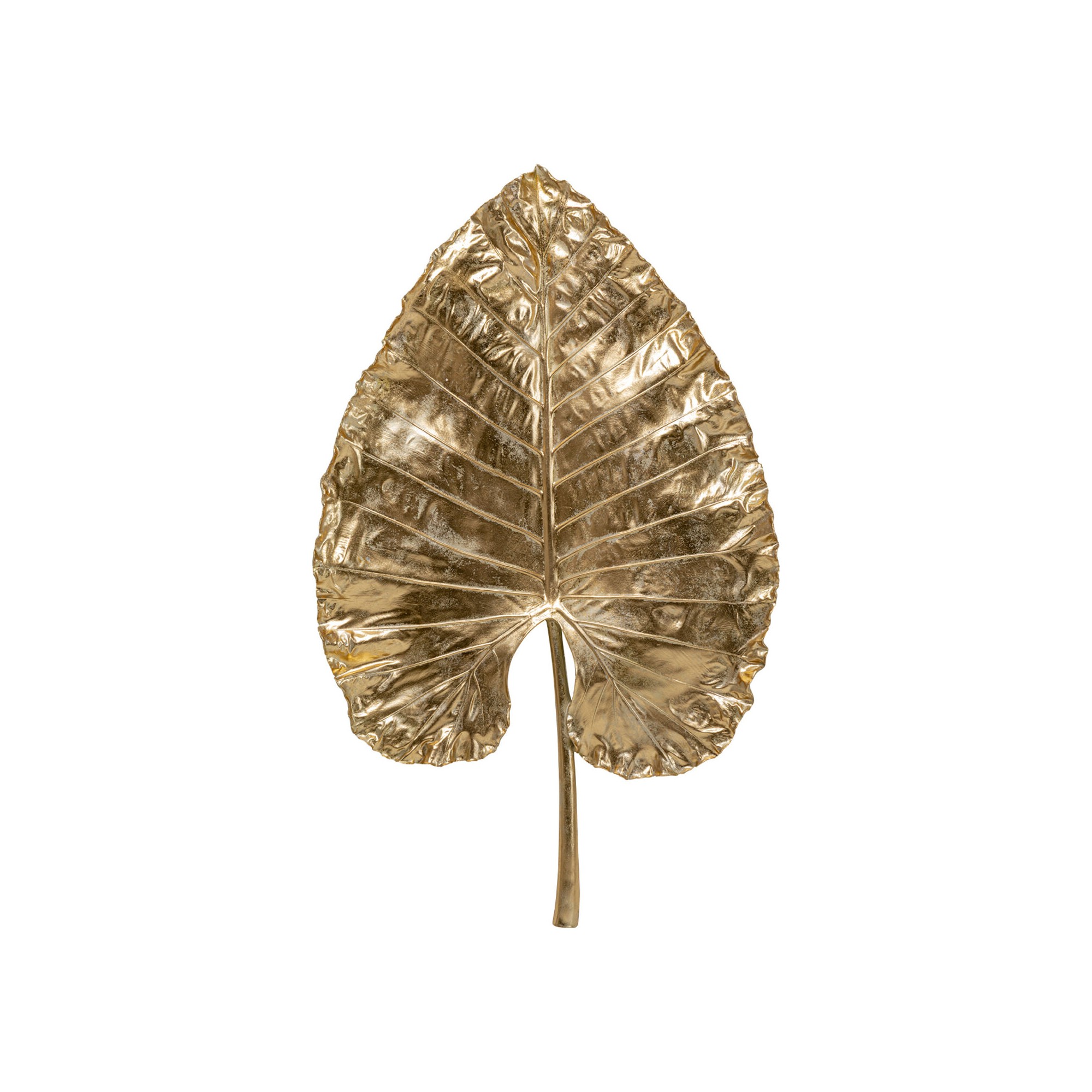 Wanddecoratie XL Alocasia blad goud 140cm Kare Design