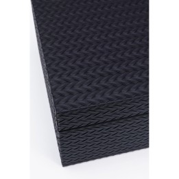 Set de 2 boîtes noires en simili texturé - Key - Kare Design