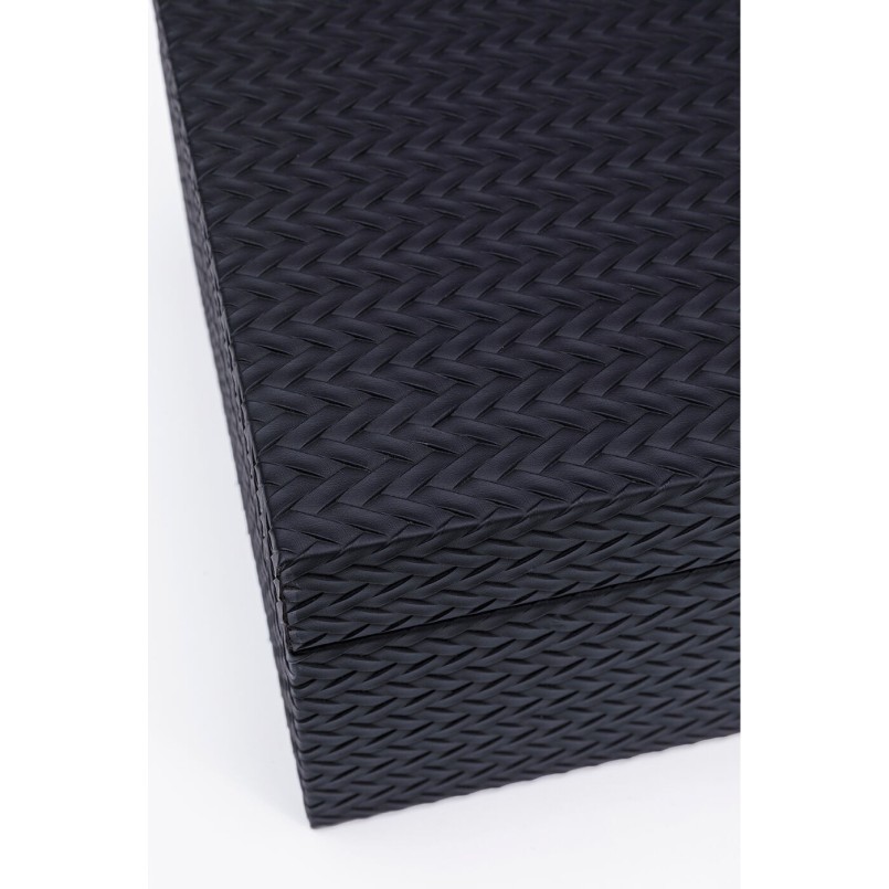 Set de 2 boîtes noires en simili texturé - Key - Kare Design