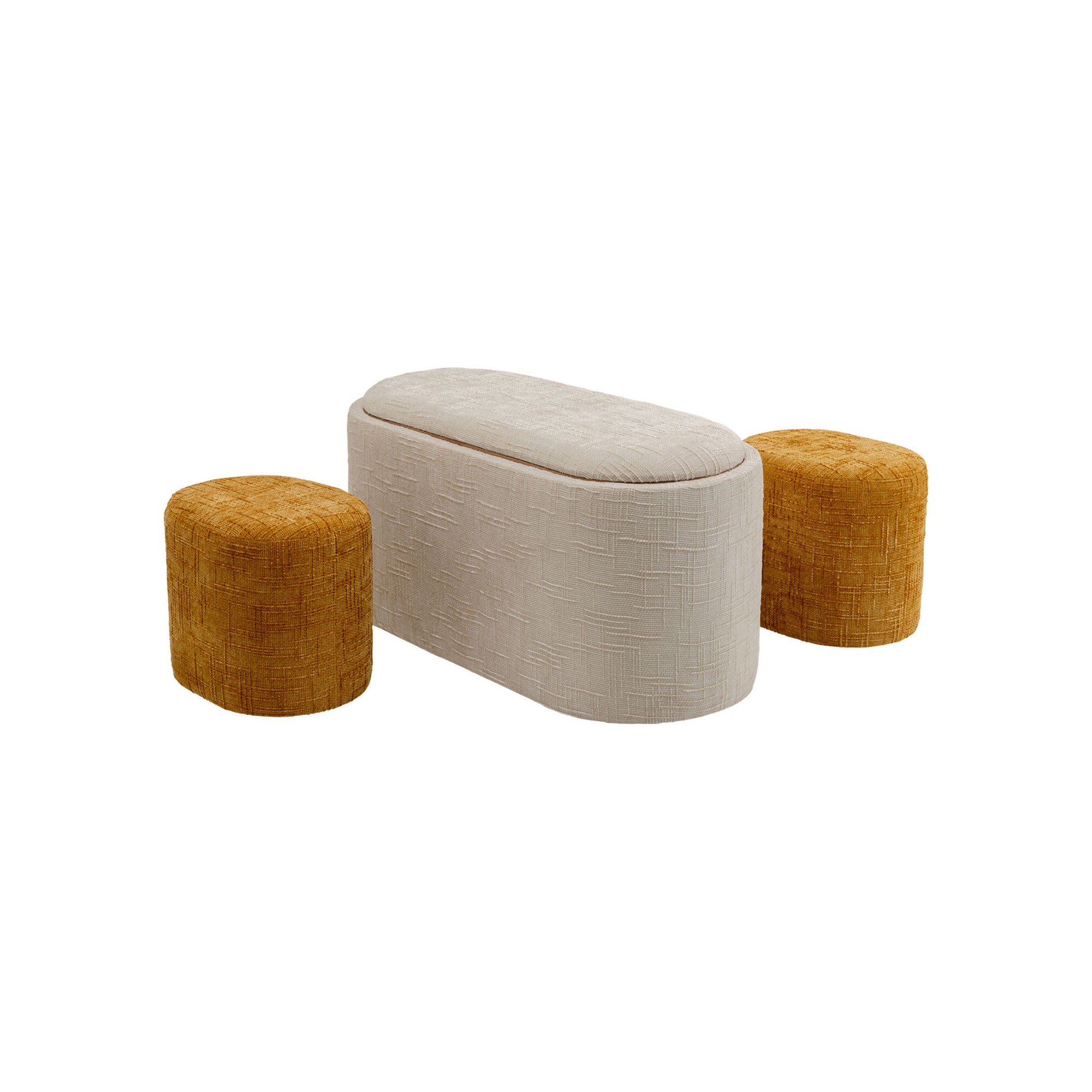 Storage bench and 2 stools Acapella Kare Design