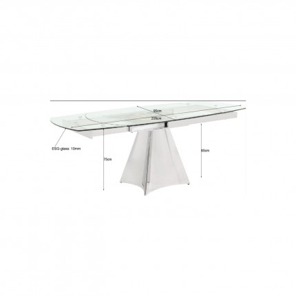 Uitschuifbare Eettafel Tempo Kare Design