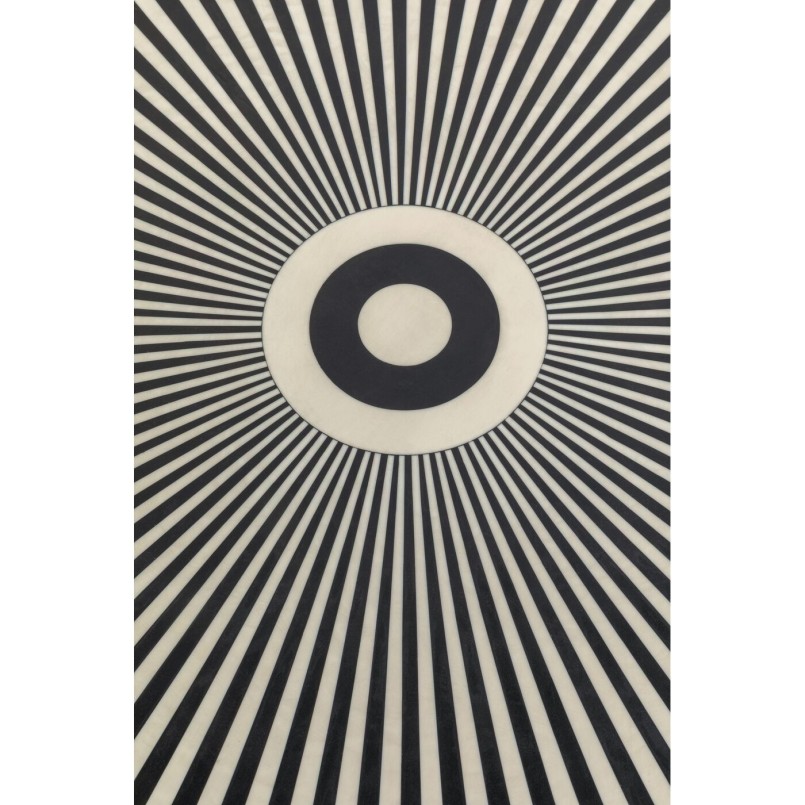 Eigentijdse zwart-witte salontafel - Electra - Kare Design