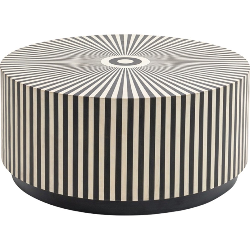 Eigentijdse zwart-witte salontafel - Electra - Kare Design