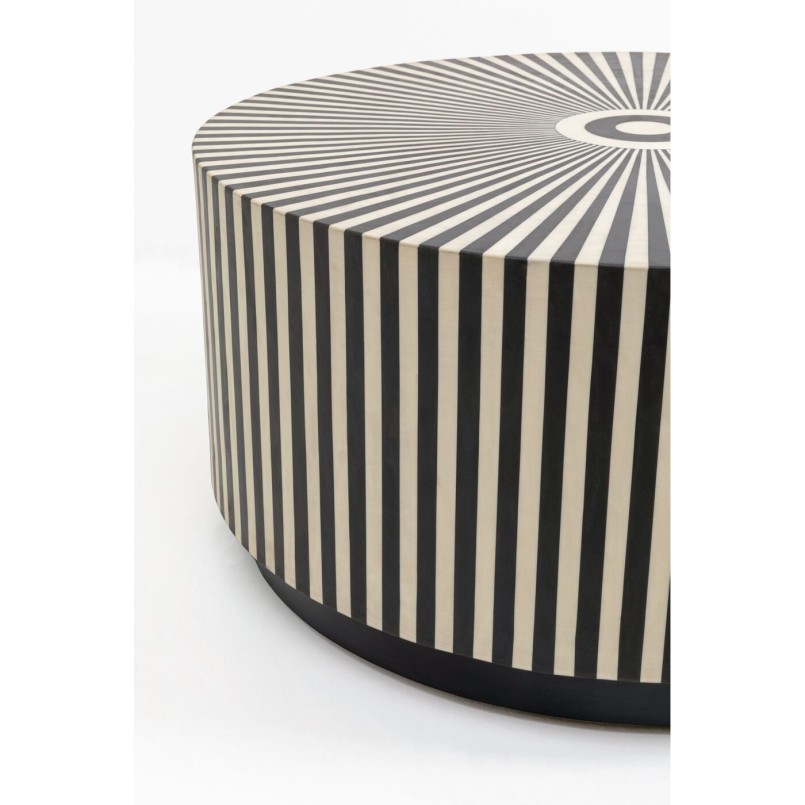 Eigentijdse zwart-witte salontafel - Electra - Kare Design
