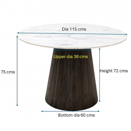 Set table and 4 chairs Francisco Glenn grey Kare Design
