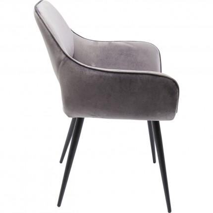 Ensemble table et 4 chaises Francisco Glenn gris Kare Design