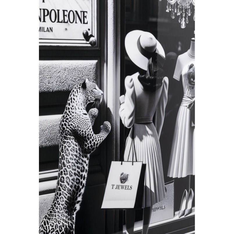 Tableau femme qui fait du shopping - Kare Design