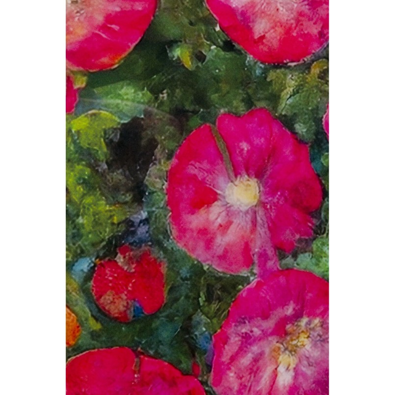 Wandfoto Art Nouveau bloemen 120x120cm Kare Design