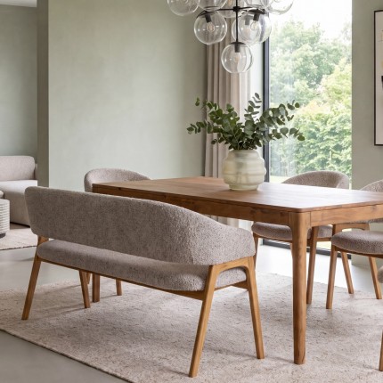 Bench August grey Kare Design