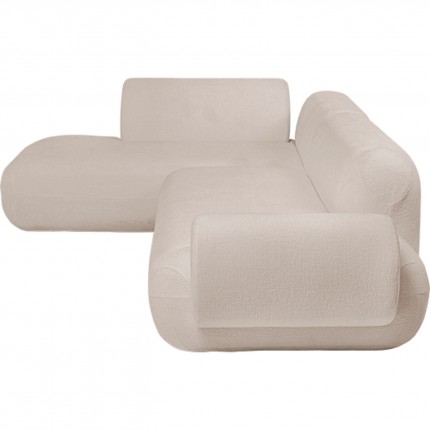 Canapé d'angle Soft beige gauche Kare Design