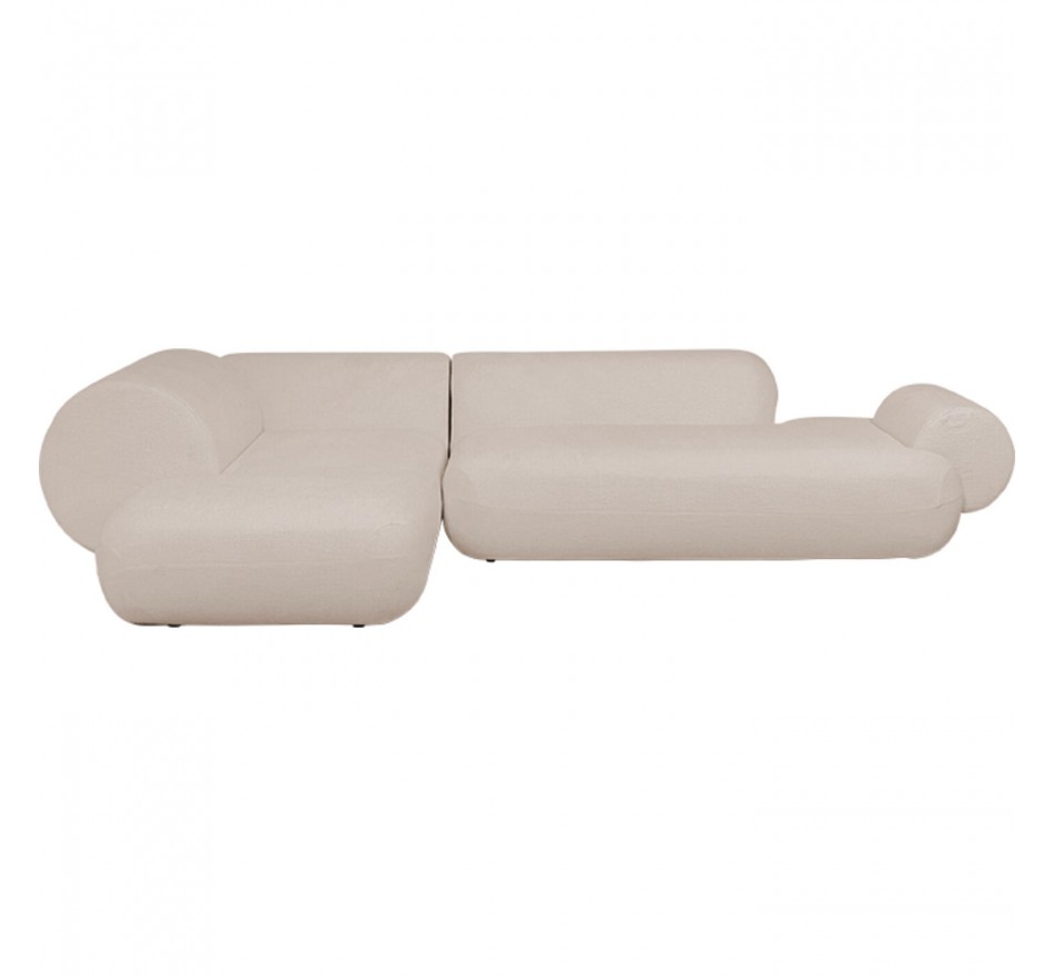 Corner Sofa Soft beige left Kare Design