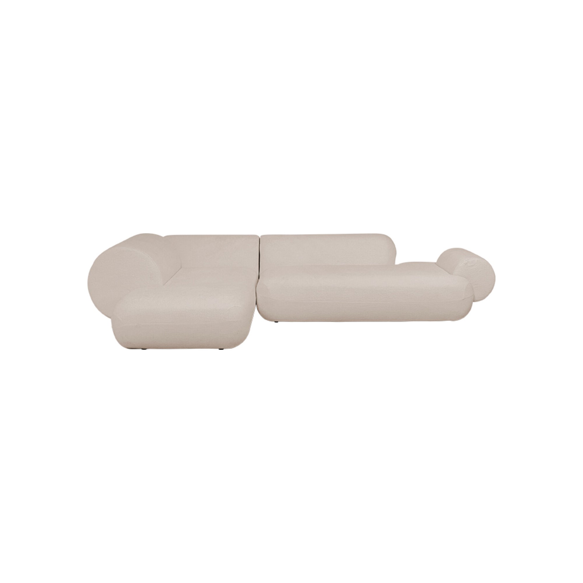 Canapé d'angle Soft beige gauche Kare Design