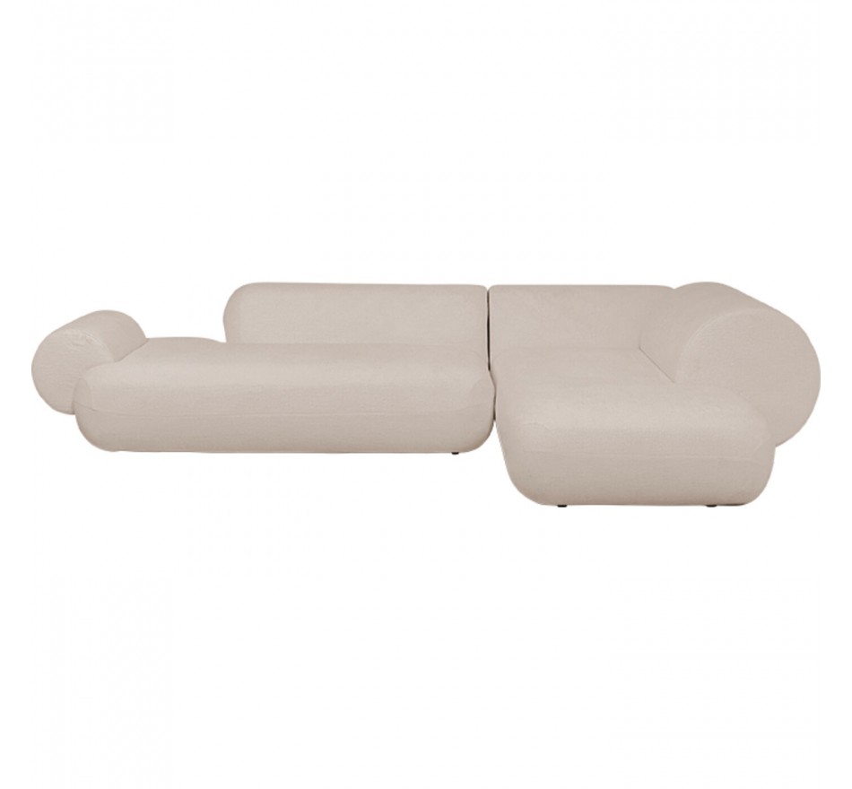 Canapé d'angle Soft beige droite Kare Design