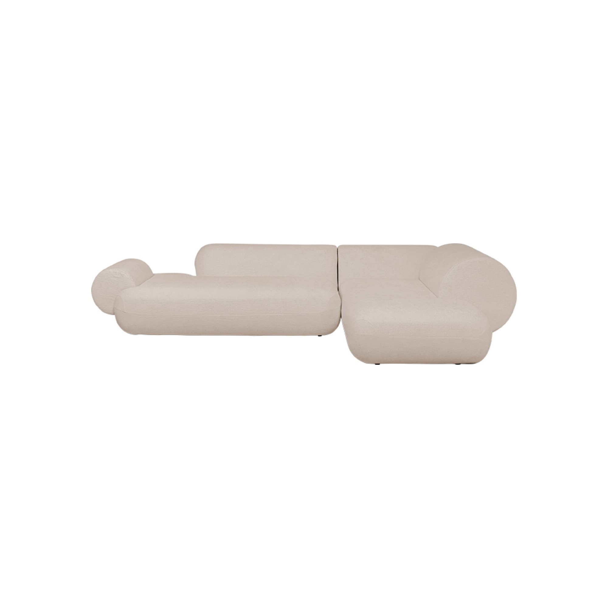 Corner Sofa Soft beige right Kare Design