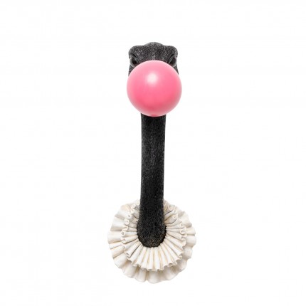 Déco murale autruche chewing-gum 41cm Kare Design