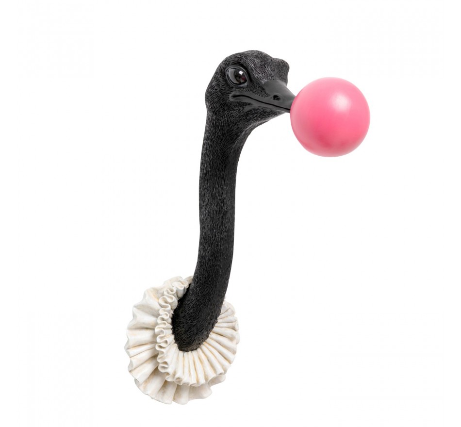 Wall Decoration ostrich bubble gum 41cm Kare Design