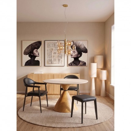 Stool Monza black Kare Design